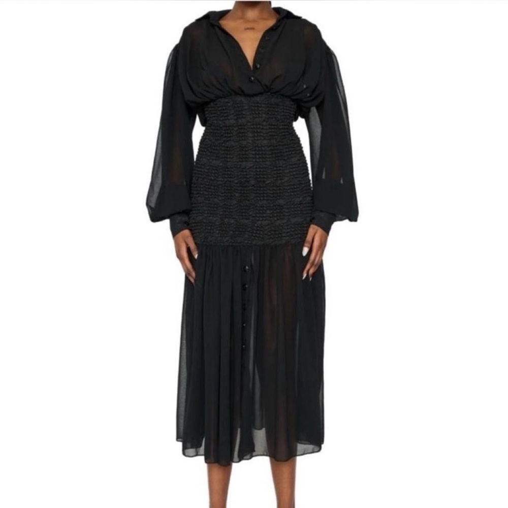 Coucoo Edna long sleeve black dress SEXY